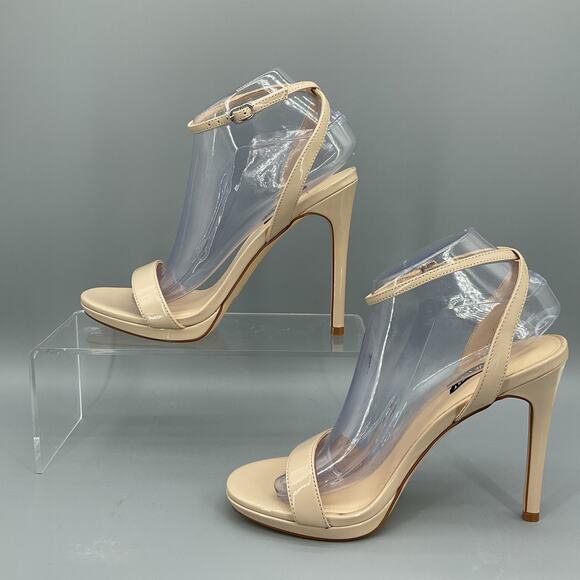 NEW Nine West Women’s Loola High Heel Sandals Taupe Size 8.5M - Picture 2 of 10